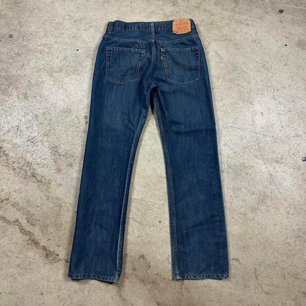 Levi 514 Slim Straight Dark Wash Blue Denim Jeans  Size 16 Reg W 28 L 28